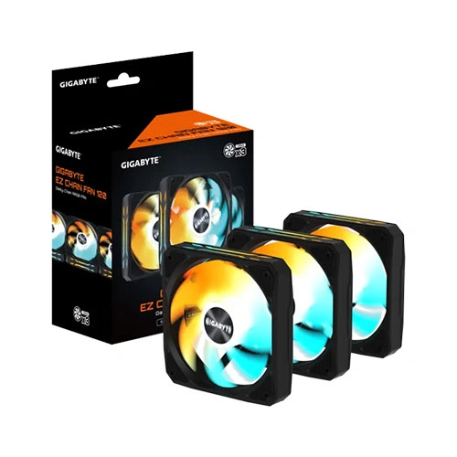 Gigabyte EZ Chain Fan 120mm Triple Pack ARGB Cabinet Fan